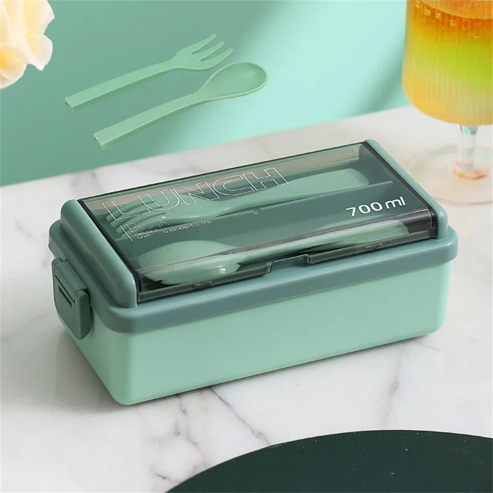 1400ml Double Layer Bento Box | Microwave Safe Food Storage – Lunch at Work, Kids' Meals