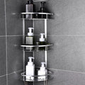 3-Layer Space Aluminium Bathroom Corner Shelf – Space-Saving, Home Organization