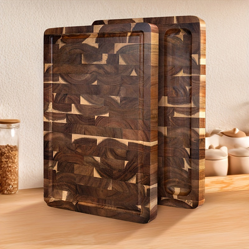Acacia Wood Cutting Board | Durable End Grain – Kitchen, Dining