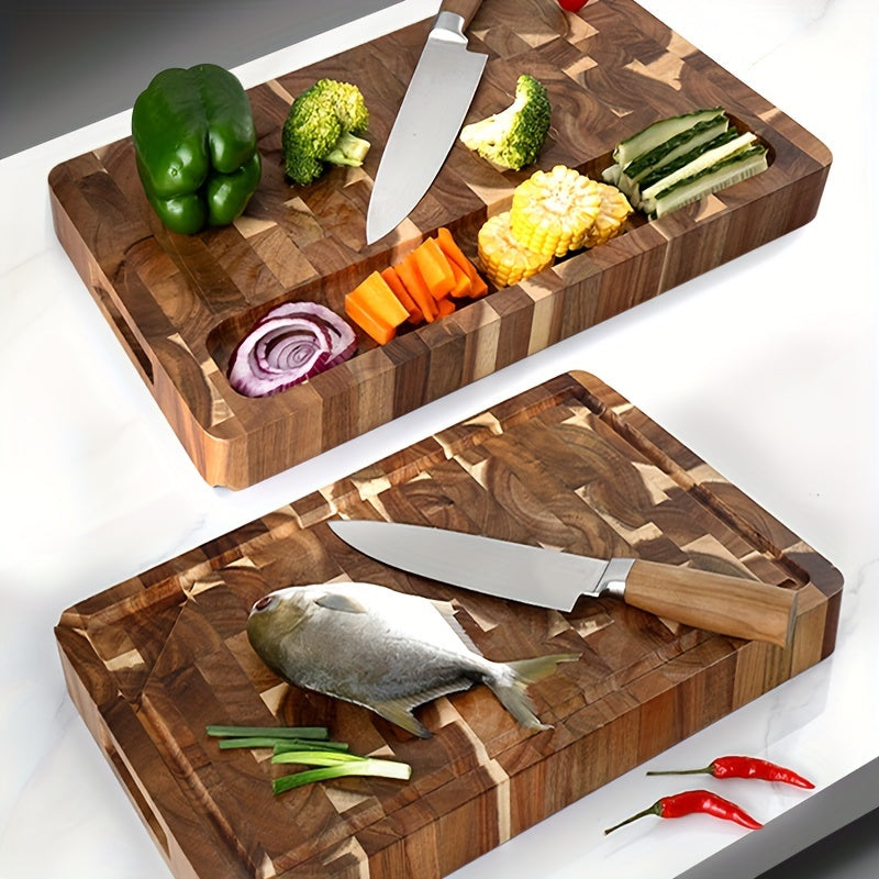 Acacia Wood Cutting Board | Durable End Grain – Kitchen, Dining