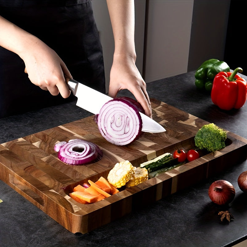 Acacia Wood Cutting Board | Durable End Grain – Kitchen, Dining