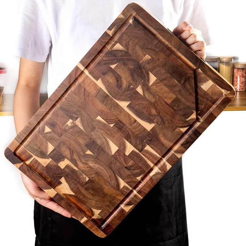 Acacia Wood Cutting Board | Durable End Grain – Kitchen, Dining