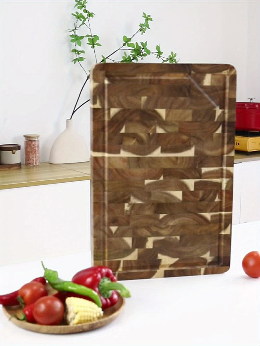 Acacia Wood Cutting Board | Durable End Grain – Kitchen, Dining