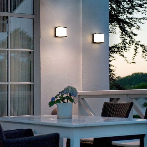 AeroCube Outdoor Wall Light | Modern Waterproof LED – Garden, Patio