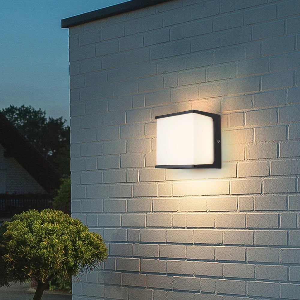AeroCube Outdoor Wall Light | Modern Waterproof LED – Garden, Patio