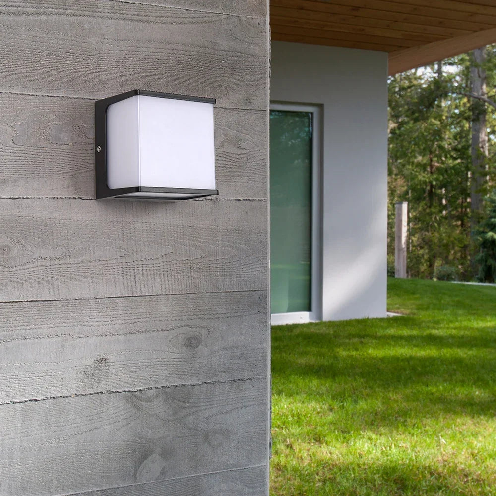 AeroCube Outdoor Wall Light | Modern Waterproof LED – Garden, Patio