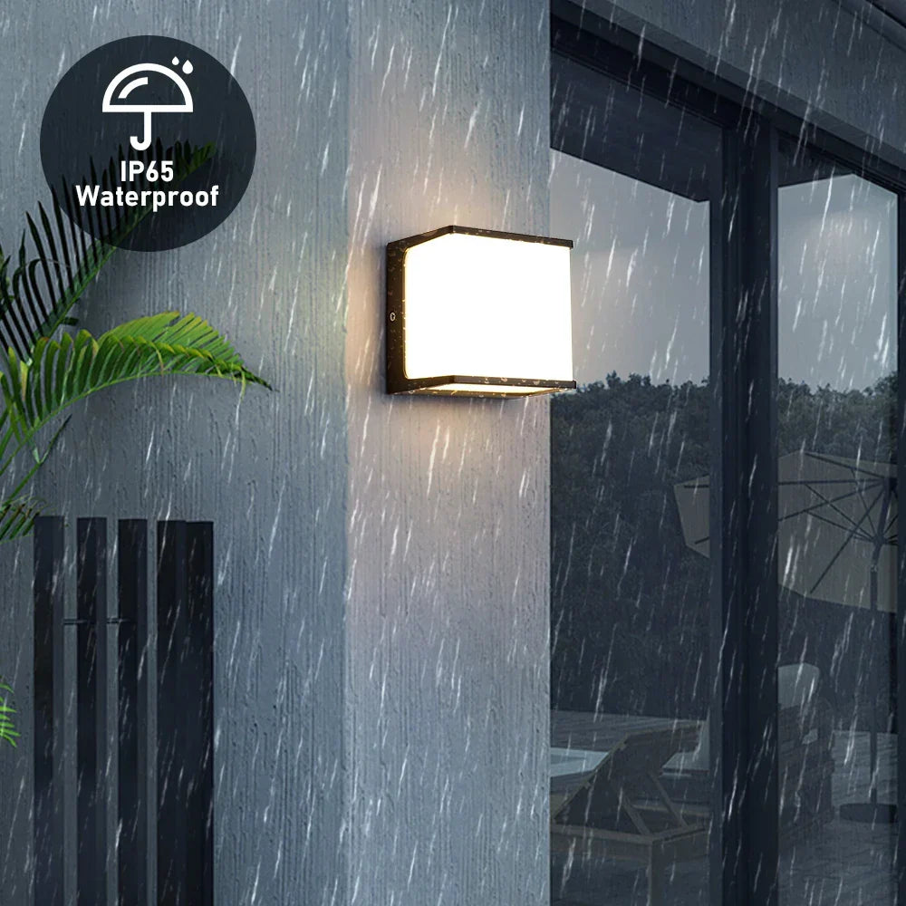 AeroCube Outdoor Wall Light | Modern Waterproof LED – Garden, Patio