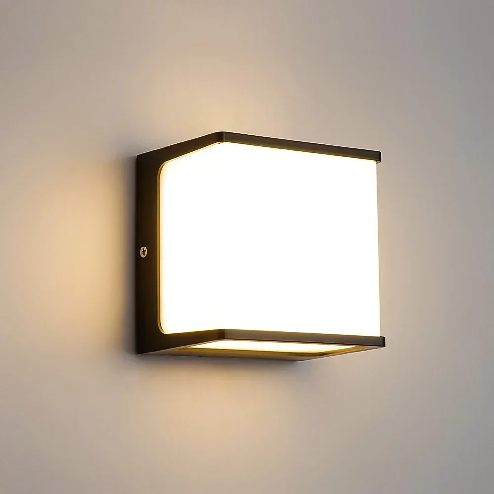 AeroCube Outdoor Wall Light | Modern Waterproof LED – Garden, Patio