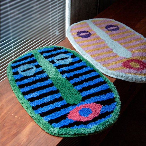 Bath Mat Abstract Face – Modern Home Decor, Bathroom Accessory