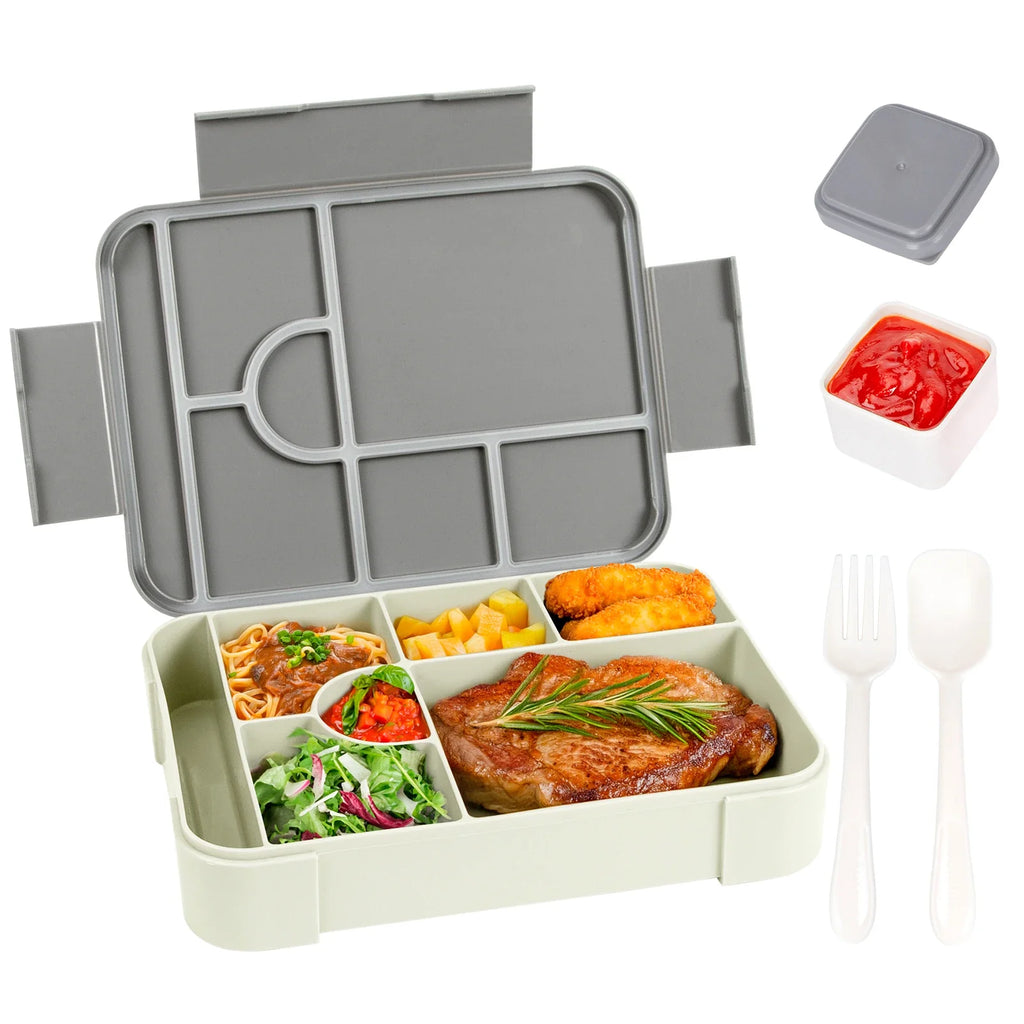 Bento Lunch Box 1330ml Leak-Proof – Microwave Safe, Portable for Work, School
