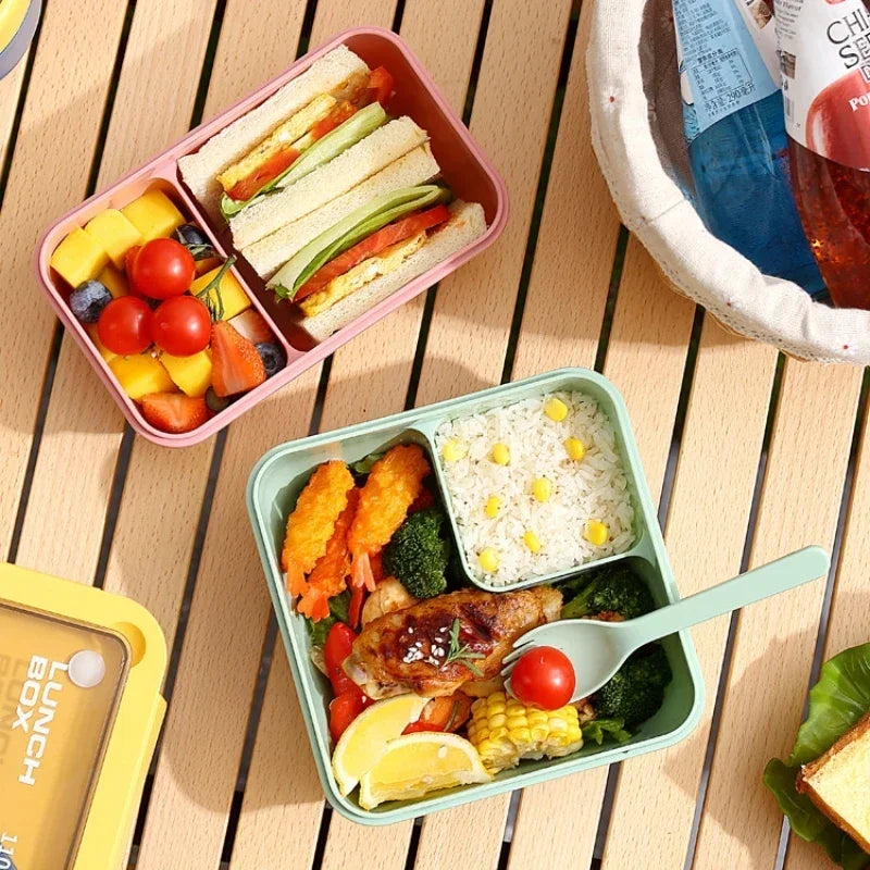 Bento Lunch Box | Portable Leak-Proof, Microwave & Dishwasher Safe – School, Office