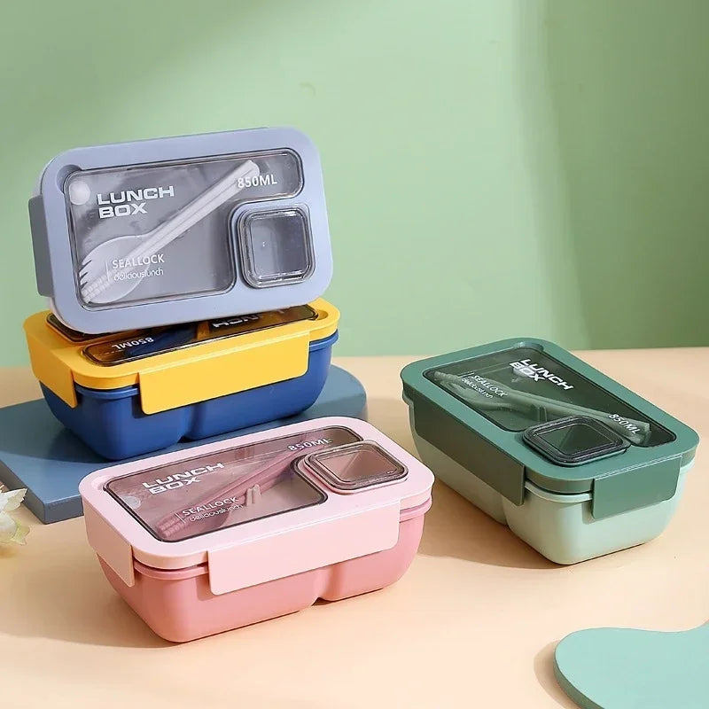Bento Lunch Box | Portable Leak-Proof, Microwave & Dishwasher Safe – School, Office