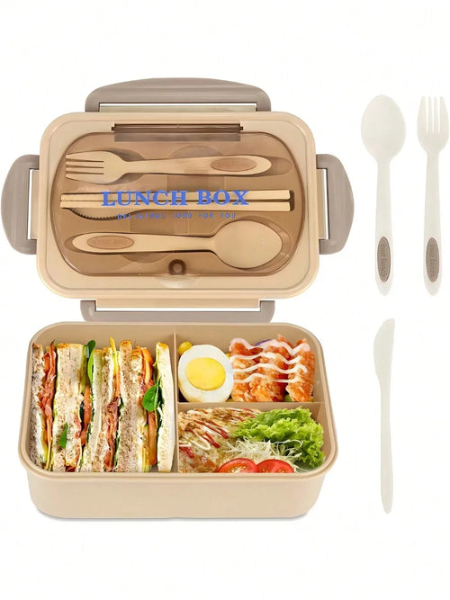 Bento Lunch Box with 4 Compartments & Leak-Proof Design – Meal Prep, School Lunch
