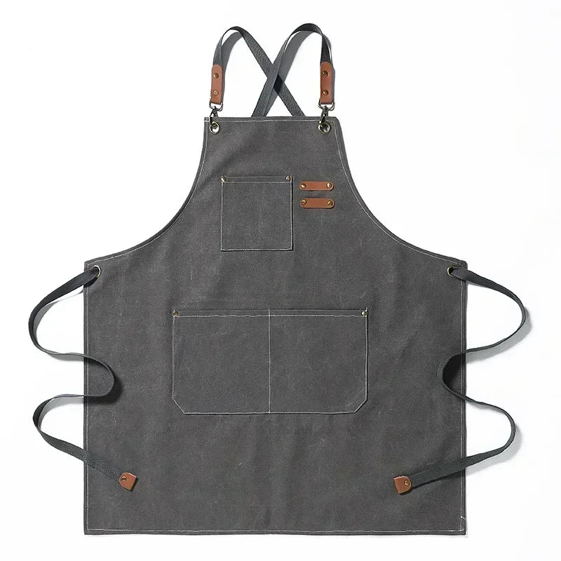 Canvas Kitchen Apron | Unisex Chef Workwear – Cooking, Baking