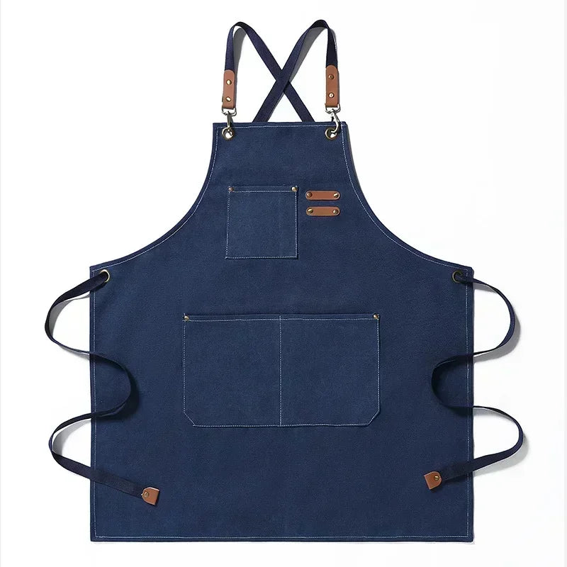 Canvas Kitchen Apron | Unisex Chef Workwear – Cooking, Baking