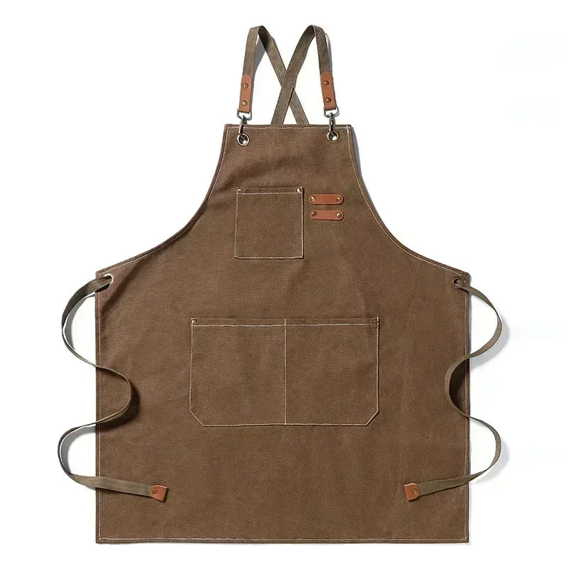 Canvas Kitchen Apron | Unisex Chef Workwear – Cooking, Baking