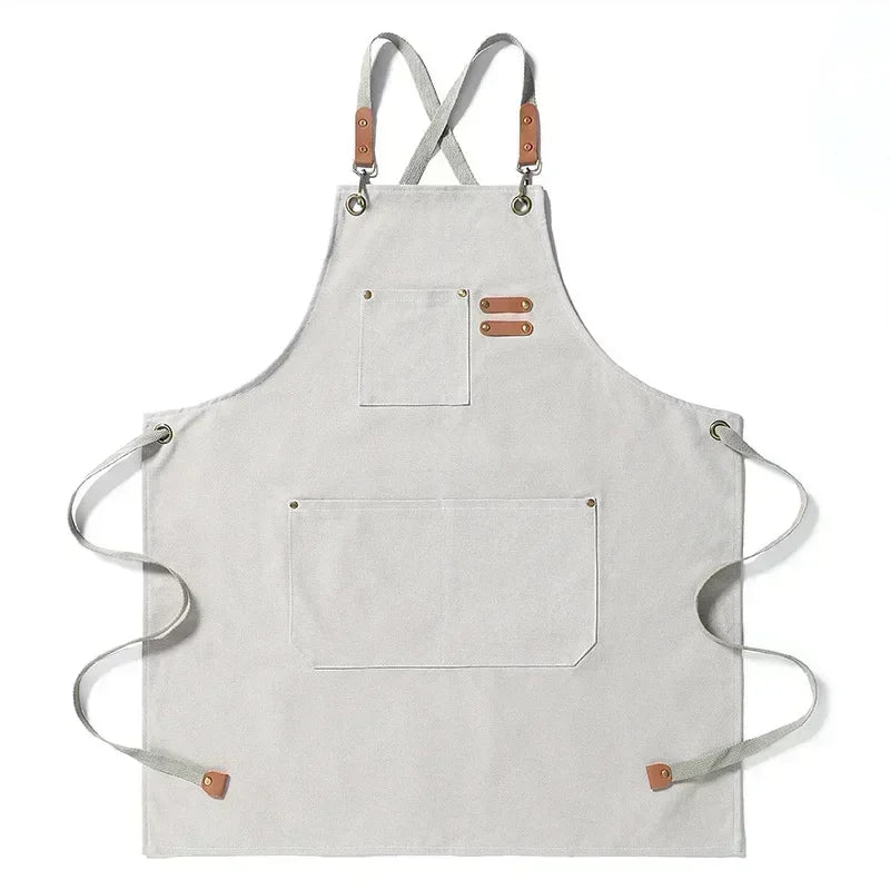 Canvas Kitchen Apron | Unisex Chef Workwear – Cooking, Baking