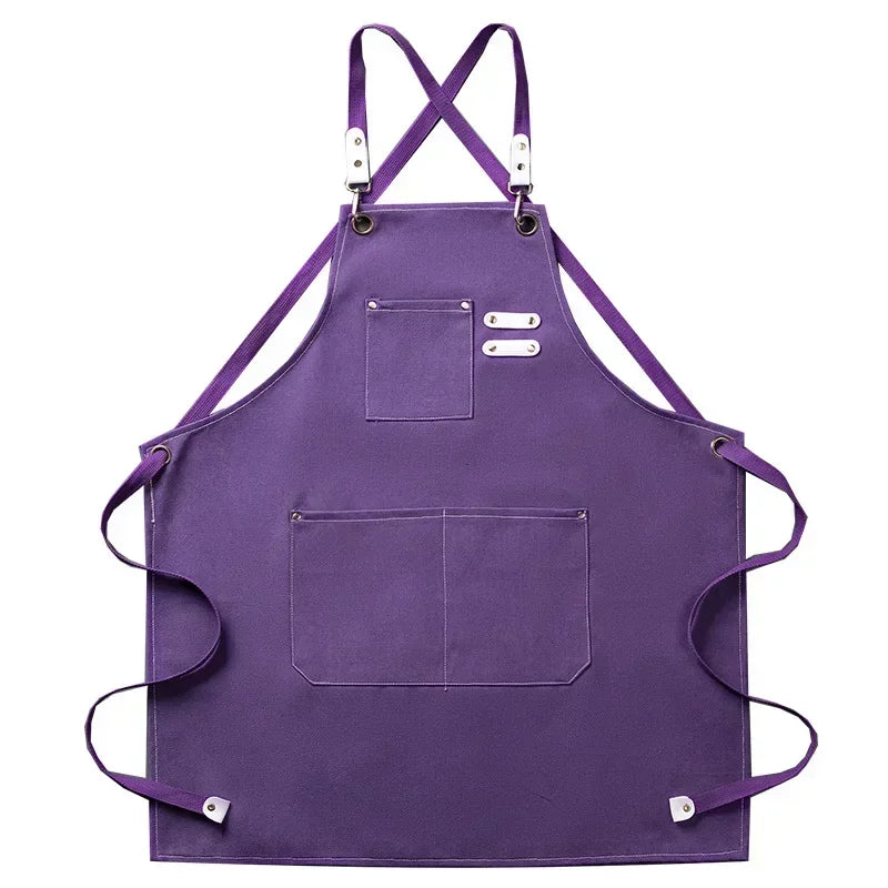 Canvas Kitchen Apron | Unisex Chef Workwear – Cooking, Baking