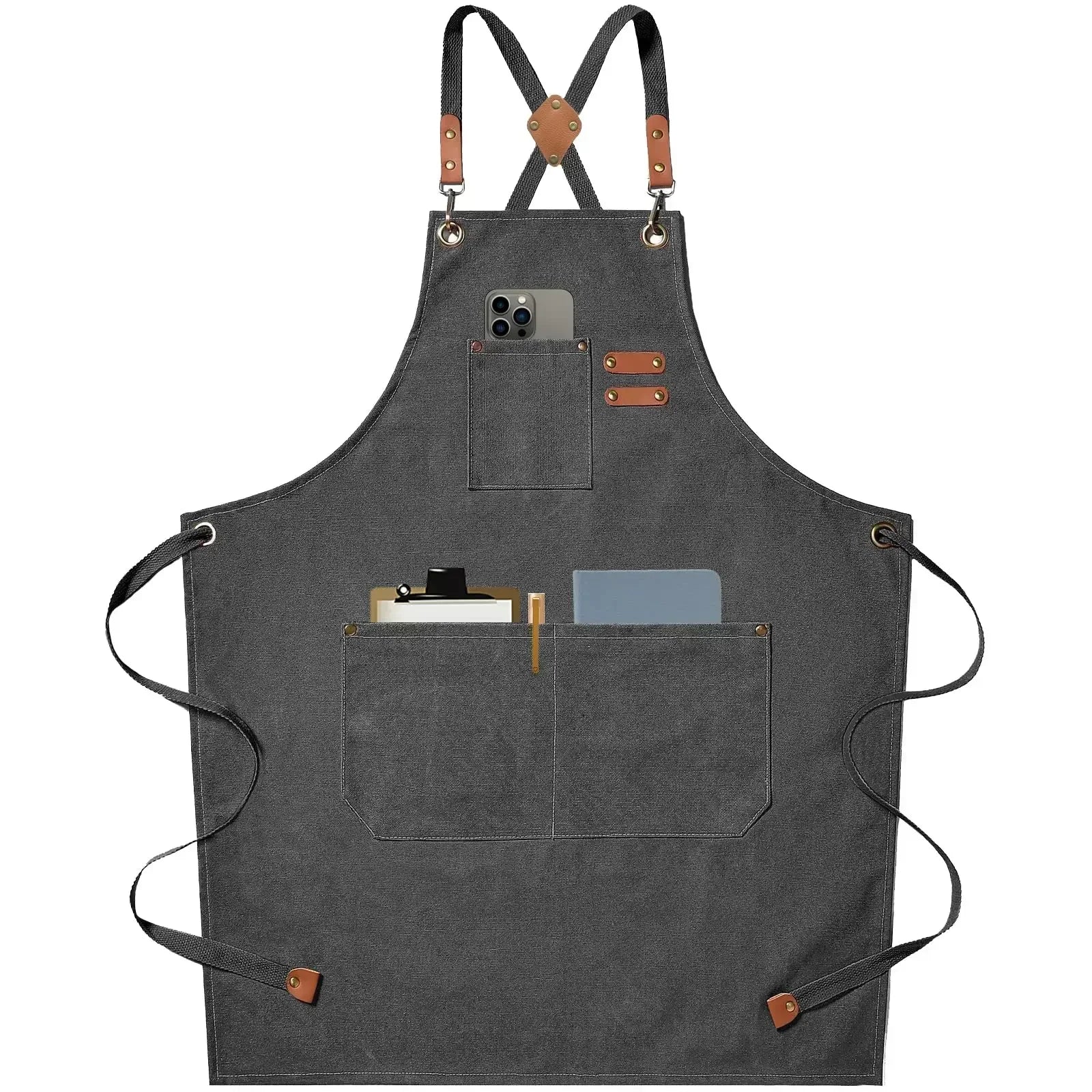 Canvas Kitchen Apron | Unisex Chef Workwear – Cooking, Baking