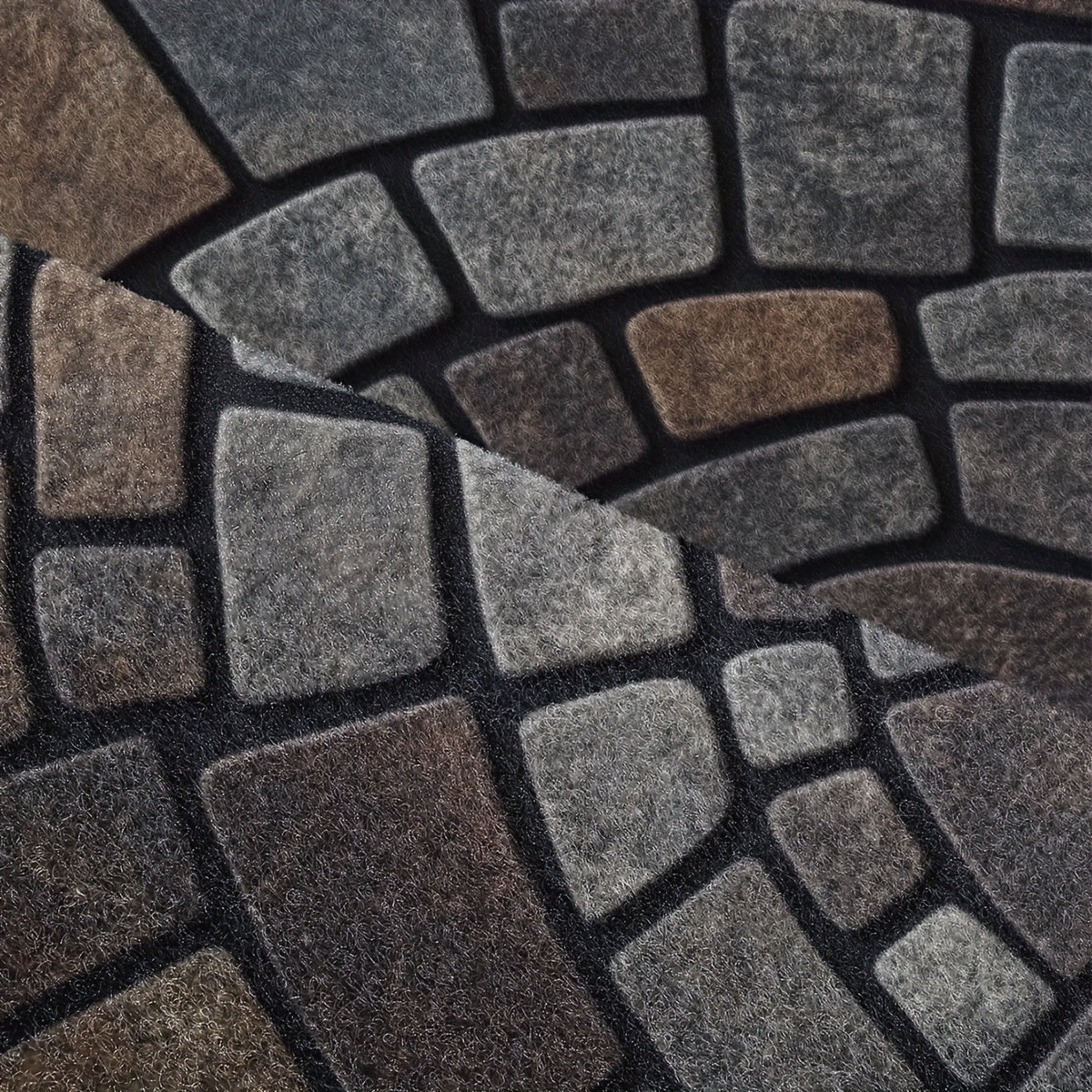 Half-Circle Mosaic Door Mat | Indoor & Outdoor Use – Home Decor, Entryway
