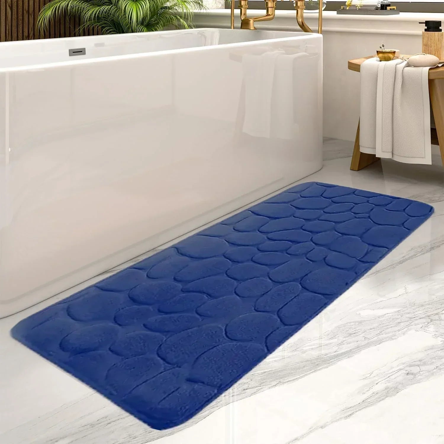 Highly Absorbent Bath Rug | Soft Material – Bathroom, Home Decor