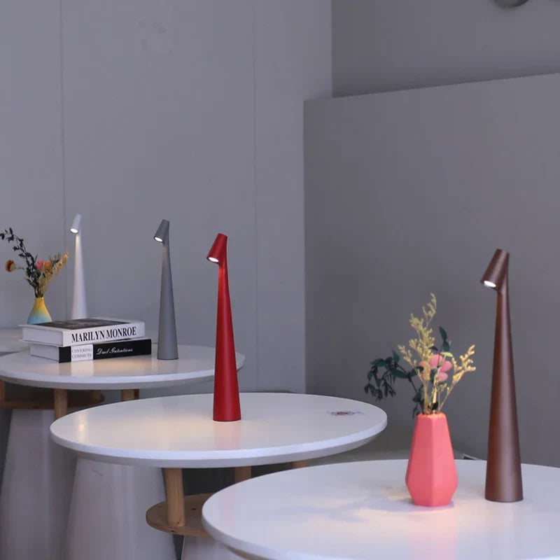 LED Table Lamp | Rechargeable & Touch Dimmable – Home Office, Gift