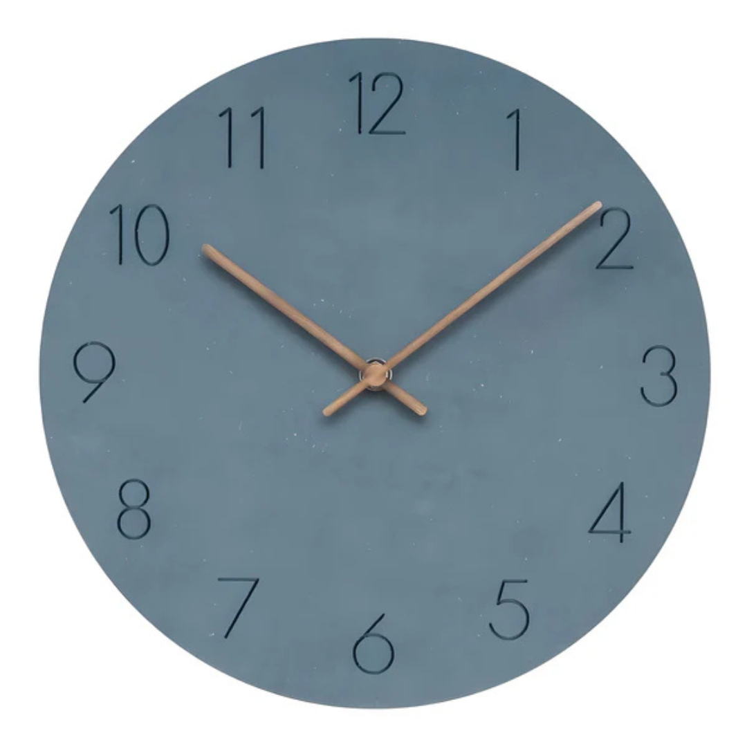 Minimalist Wall Clock | Wood Design – Home Decor, Gift