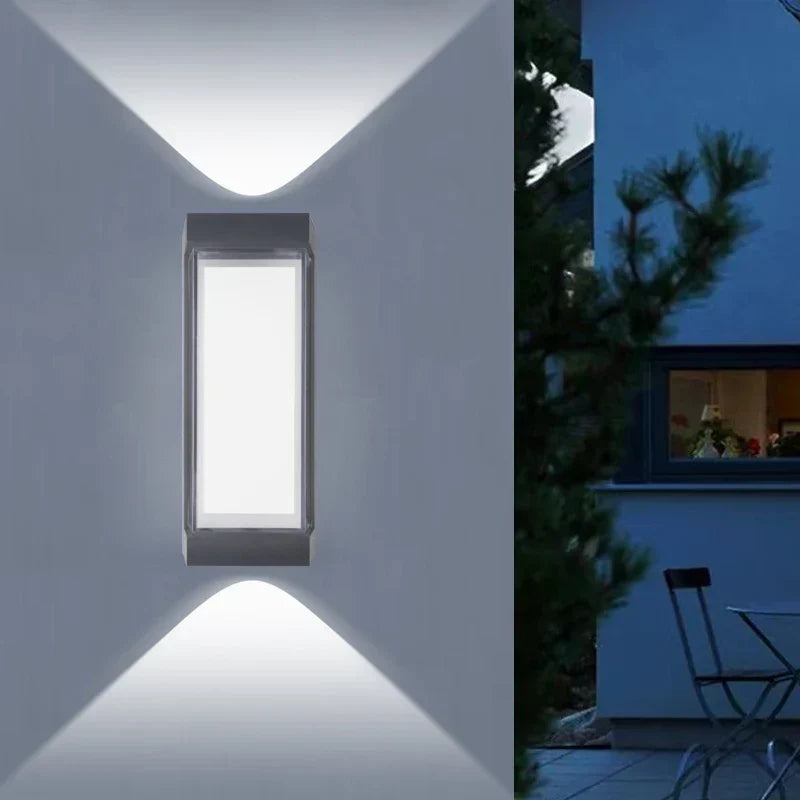 Modern LED Wall Light | Waterproof Up & Down Sconce – Outdoor, Patio