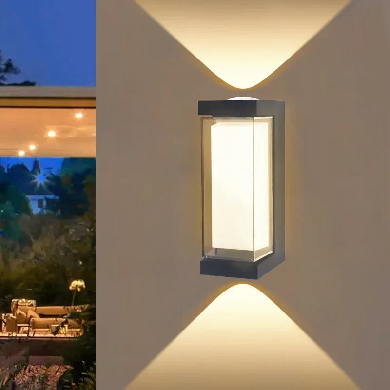 Modern LED Wall Light | Waterproof Up & Down Sconce – Outdoor, Patio