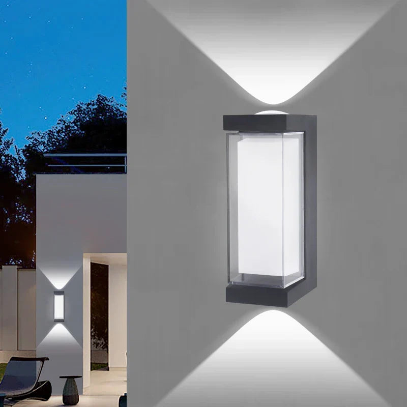 Modern LED Wall Light | Waterproof Up & Down Sconce – Outdoor, Patio