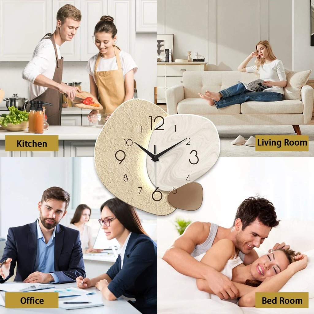Modern Wall Clock | Silent Quartz Design – Home Decor, Gift