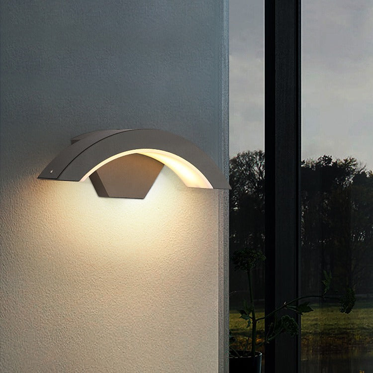 Moderne Außenwandleuchte IP65 Wasserdicht LED – Garten, Terrasse, Camping