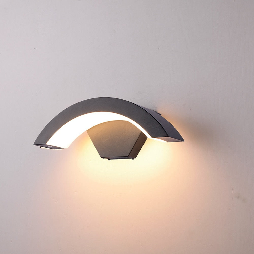 Moderne Außenwandleuchte IP65 Wasserdicht LED – Garten, Terrasse, Camping