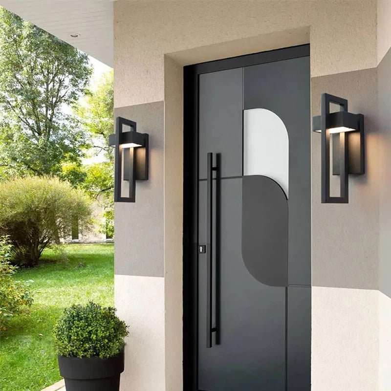 Moderne LED Wandlampe aus Aluminium – Garten, Terrasse, Außenbereich