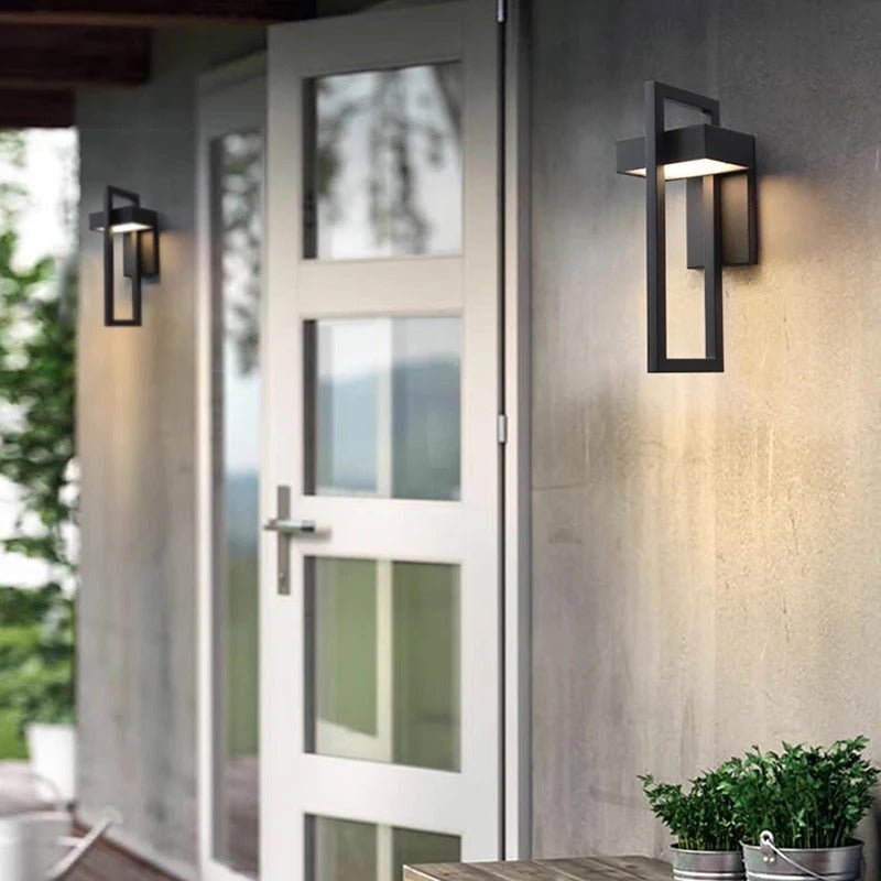 Moderne LED Wandlampe aus Aluminium – Garten, Terrasse, Außenbereich