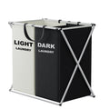 Multi-Section Laundry Hamper | Foldable Clothes Basket – Space-Saving, Home Organization