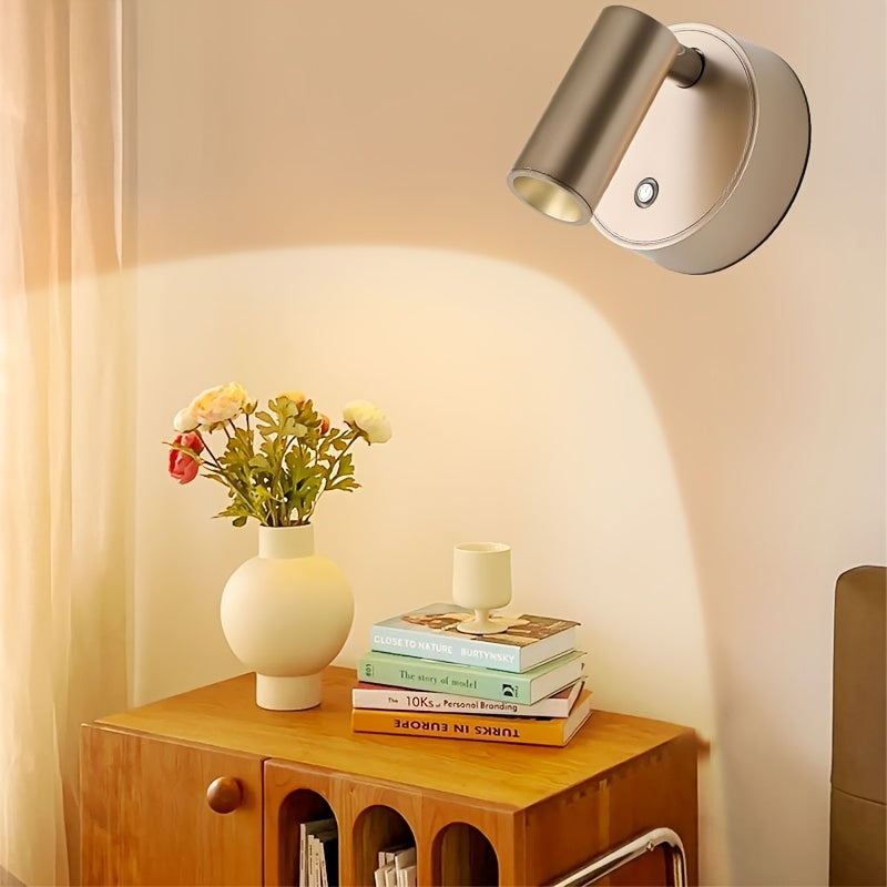 Rechargeable Magnetic Wall Light | Touch Control & Wireless Design – Home Decor, Night Lighting