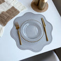 Runde Faux-Leder Tischsets mit Geprägtem Blumendesign – Esszimmer, Dekoration