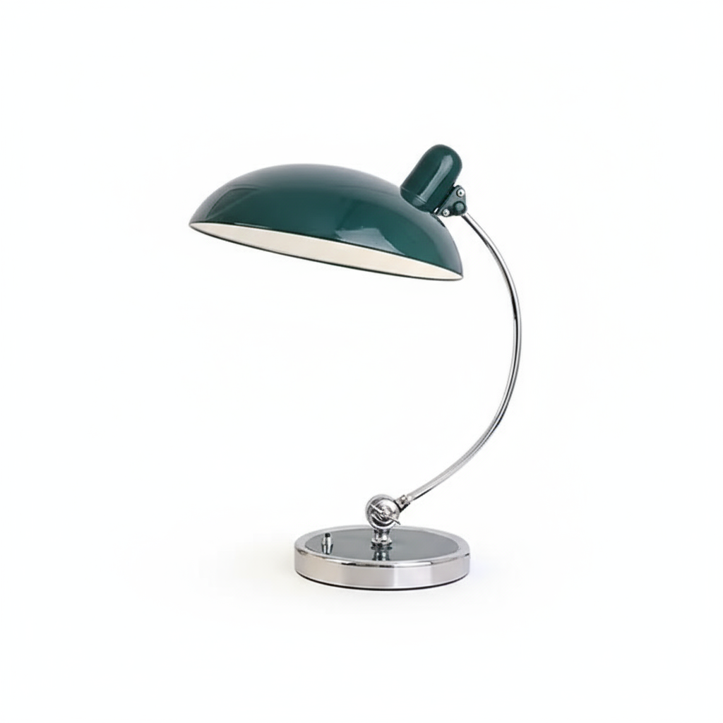 ScandiArc Table Lamp | Curved Metal Design – Home Office, Gift