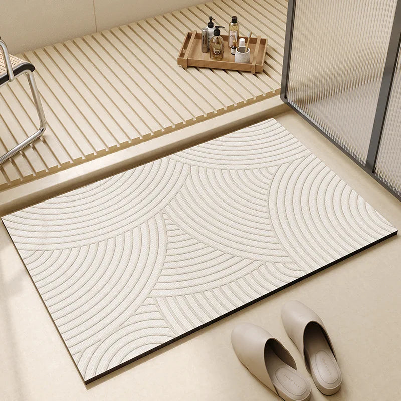 Super Absorbent Bath Mat | Quick-Dry Non-Slip Material – Bathroom, Home Decor