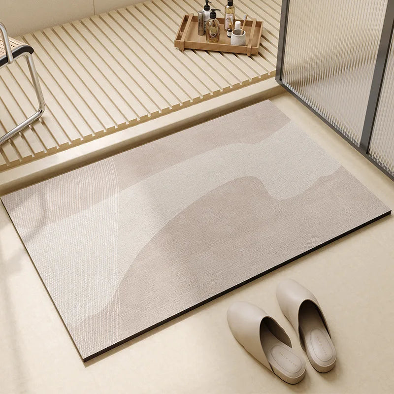 Super Absorbent Bath Mat | Quick-Dry Non-Slip Material – Bathroom, Home Decor