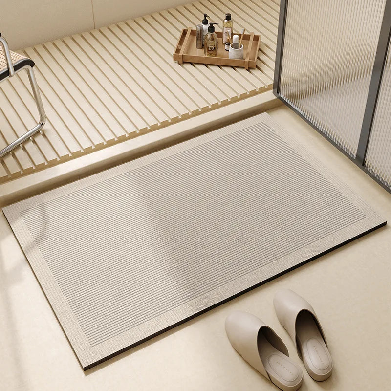 Super Absorbent Bath Mat | Quick-Dry Non-Slip Material – Bathroom, Home Decor