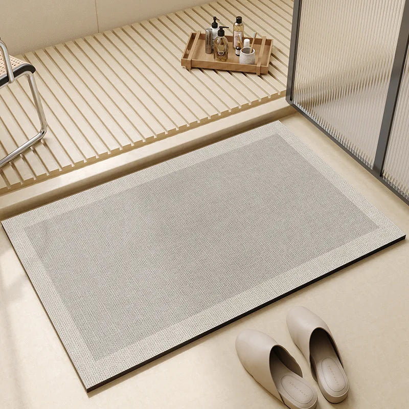 Super Absorbent Bath Mat | Quick-Dry Non-Slip Material – Bathroom, Home Decor