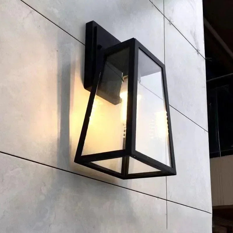 Verona Outdoor Wall Lamp | Modern Lantern Light – Garden, Patio
