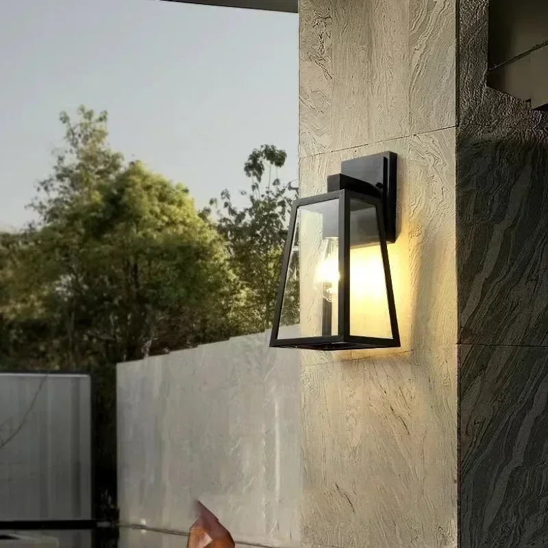 Verona Outdoor Wall Lamp | Modern Lantern Light – Garden, Patio
