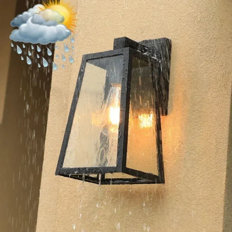 Verona Outdoor Wall Lamp | Modern Lantern Light – Garden, Patio